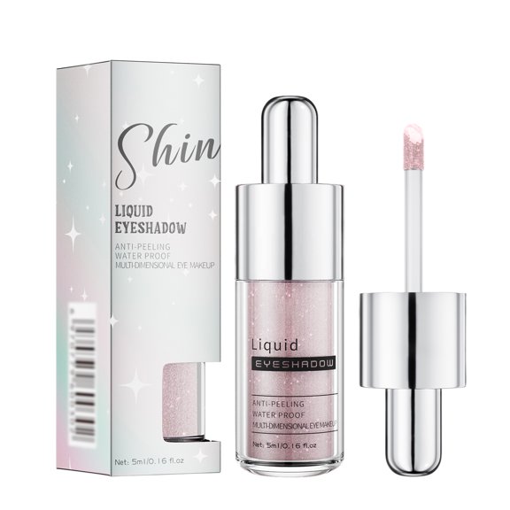 Giftesty 5ml Bright Glossy Shimmer Liquid Eyeshadow,Longwear & Crease-proof,10 High Saturation Colors for All Skin Types