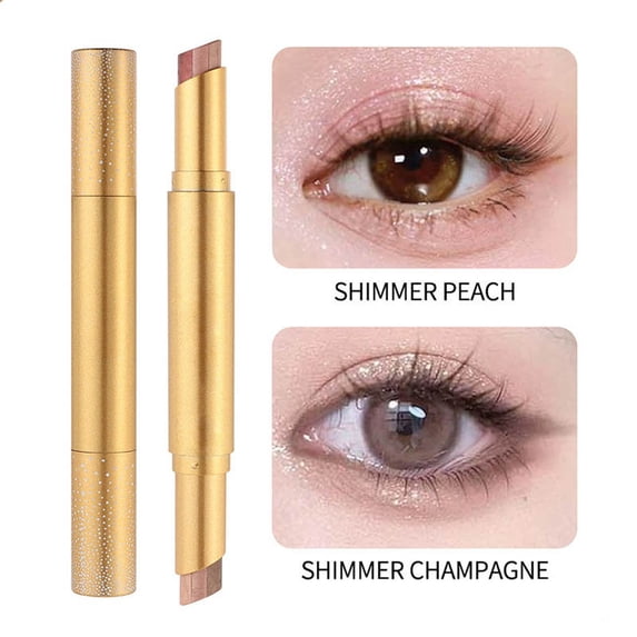 Giftesty 7g/1Pcs 6-Color Gradient Glitter Eyeshadow Stick,Lazy Novice Friendly Highlight Eye Makeup Pencil for Women