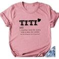 thumbnail image 1 of Giftesty Blouses for Women Dressy Casual Women Short Sleeves Letter Print Casual Tops Blouse T-shirt, 1 of 3