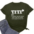 thumbnail image 1 of Giftesty Blouses for Women Dressy Casual Women Short Sleeves Letter Print Casual Tops Blouse T-shirt, 1 of 3