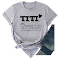 thumbnail image 1 of Giftesty Blouses for Women Dressy Casual Women Short Sleeves Letter Print Casual Tops Blouse T-shirt, 1 of 4