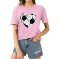 thumbnail image 1 of Giftesty Blouses for Women Dressy Casual Women's Baseball Sport Printed T-shirt with Round Neck and Short Sleeved Top, 1 of 4