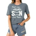 thumbnail image 1 of Giftesty Blouses for Women Dressy Casual Women's Baseball Sport Printed T-shirt with Round Neck and Short Sleeved Top, 1 of 5