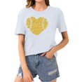 thumbnail image 1 of Giftesty Blouses for Women Dressy Casual Women's Baseball Sport Printed T-shirt with Round Neck and Short Sleeved Top, 1 of 4