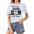 thumbnail image 1 of Giftesty Blouses for Women Dressy Casual Women's Baseball Sport Printed T-shirt with Round Neck and Short Sleeved Top, 1 of 4