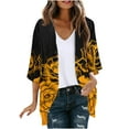 thumbnail image 1 of Giftesty Cardigans for Women Clearance, Women's Long Sleeve Printing Casual Tops Blouse With Pocket Cardigan, 1 of 5
