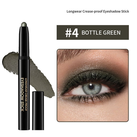 Giftesty Cream-to-Powder Eyeshadow Stick, 10 Hours Long Lasting Waterproof & Crease-proof, Smooth Texture for Natural All-day Eye Makeup