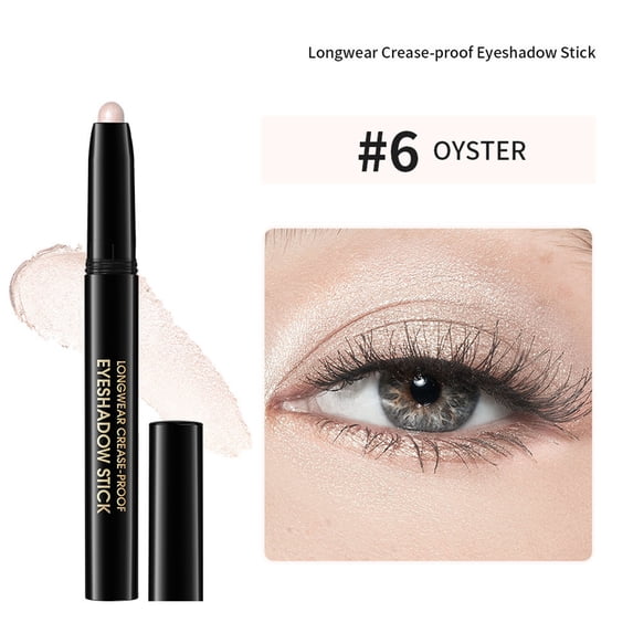Giftesty Cream-to-Powder Eyeshadow Stick, 10 Hours Long Lasting Waterproof & Crease-proof, Smooth Texture for Natural All-day Eye Makeup
