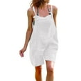 thumbnail image 1 of Giftesty Jumpsuit for Women Clearance,Womens Summer Casual Sleeveless Spaghetti Strap Jumpsuits Loose Stretchy Short Romper with Pockets, 1 of 5