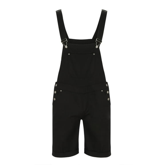 Giftesty Men Pants ,Men Casual Solid Breast Pocket Denim Shorts Straight Type Overalls