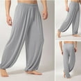thumbnail image 1 of Giftesty Men Pants Clearance,Men's Casual Solid Loose Sweatpants Trousers Jogger Dancing yoga Pant, 1 of 6
