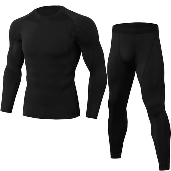 Giftesty Mens Cargo Pants Clearance Men's Elastic Fitness Long Sleeve Fast Drying Tops Long Pants Sports Tight Suit