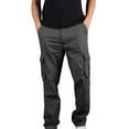 thumbnail image 1 of Giftesty Mens Cargo Pants Men's Spring and Autumn Hip-Hop Design Sports Fitness Loose Trousers, 1 of 4