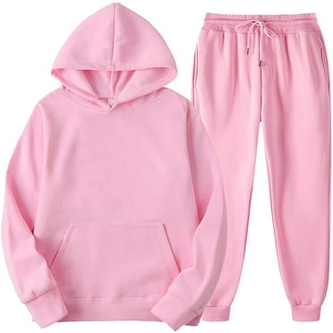 Giftesty Pants for Women Clearance 2PCS Outfits Men's and Women's Sports Tracksuits Long Sleeve Pullover Hoodies Sweatshirt and Sweatpants Fall Winter Suit