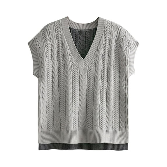 Giftesty Sweaters for Women Plus Size Women's Short Sleeve Pullover Casual Lightweight Soft Knit Sweater Double Sided Color Blocked Sweater