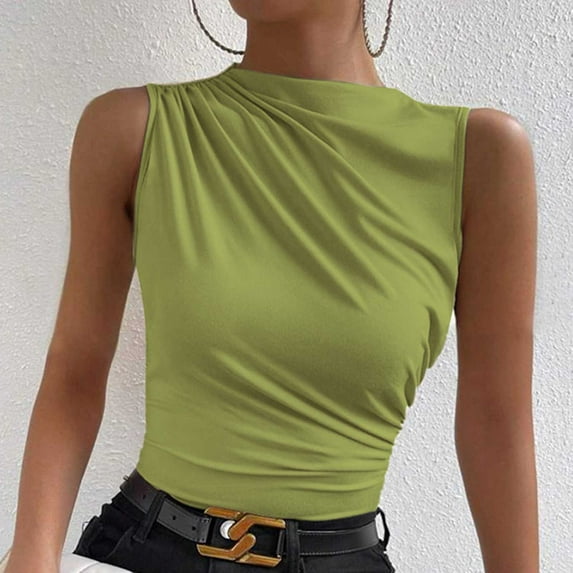Giftesty Tank Tops for Women New Sweet and Spicy Top Fashionable and Sexy Spicy Girl One Line Neck Tank Top Fashionable Slim T-shirt Women's Top