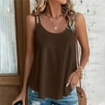 thumbnail image 1 of Giftesty Tank Tops for Women 2024 Women's New Tank Top Round Neck Solid Color Casual Fashion Top, 1 of 6