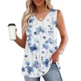 thumbnail image 1 of Giftesty Tank Tops for Women Fashion Women's Spring/Summer Solid Color Casual V-Neck Sleeveless Top Tank Top, 1 of 6