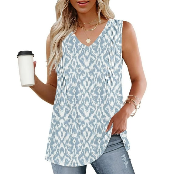 Giftesty Tank Tops for Women Fashion Women's Spring/Summer Solid Color Casual V-Neck Sleeveless Top Tank Top