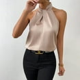 thumbnail image 1 of Giftesty Tank Tops for Women Fashion Women's Summer Solid Button Sleeveless Casual Tank Blouse, 1 of 7