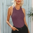 thumbnail image 1 of Giftesty Tank Tops for Women Summer Women Solid Color Round Neck Pocket Sleeveless Casual Tee Tops Tank, 1 of 1