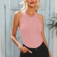thumbnail image 1 of Giftesty Tank Tops for Women Clearance Summer Women Solid Color Round Neck Pocket Sleeveless Casual Tee Tops Tank, 1 of 1