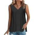 thumbnail image 1 of Giftesty Tank Tops for Women Casual Summer Solid V-Neck Sleeveless Tanks Top, 1 of 8