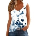 thumbnail image 1 of Giftesty Tank Tops for Women Fashionable Sleeveless Casual Printing Metal Round Neck Shirts Blouses Tops Tank, 1 of 5