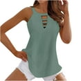 thumbnail image 1 of Giftesty Tank Tops for Women Women's Round Neck Tank Tops Sleeveless Loose Solid Color Tunic Summer Blouse, 1 of 5