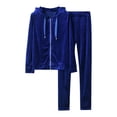 thumbnail image 1 of Giftesty Two Piece Outfits Women,2Pcs Women Casual Top Pants Sets Solid Long Sleeve Wear Casual Sports Suit, 1 of 4
