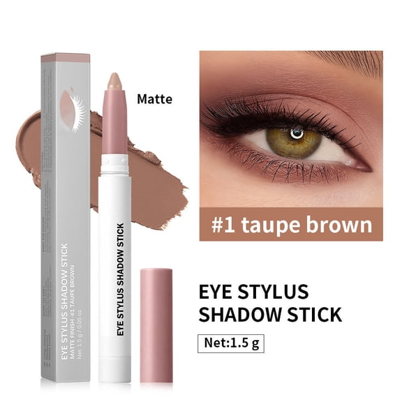 Giftesty Waterproof Long-lasting Matte Cream Eyeshadow Stick, Smooth Texture Crease-proof Easy Application, Smudge-proof Eye Makeup Pen for Daily Use