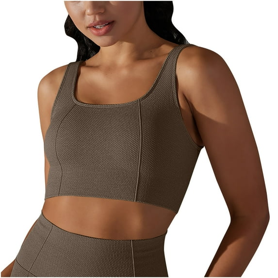 Giftesty Women Fashion Casual Spring Summer Sleeveless Underwaist Coffee S