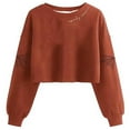 thumbnail image 1 of Giftesty Women's Halloween Non-Positioned Print Crew Neck Pullover Long Sleeve Loose Fit Stylish Soft Casual Sweatshirt Top for Halloween Celebrations Daily Wear, 1 of 2
