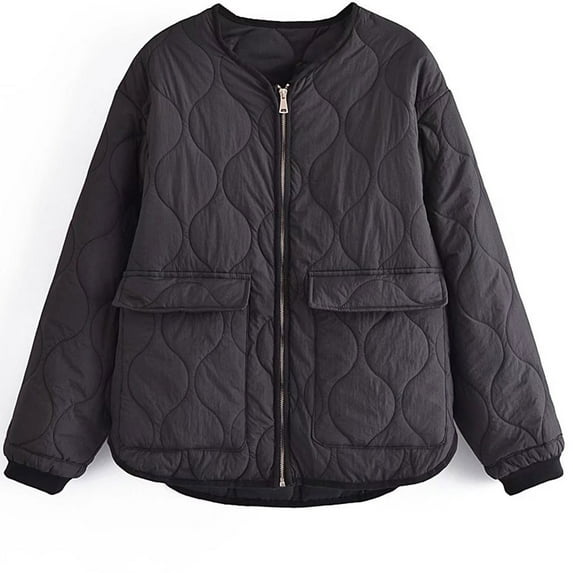 Giftesty Women's Solid Color Cotton Padded Hooded Long Sleeve Button Pockets Warm Soft Durable Casual Jacket Coat for Daily Wear Office Commute Outdoor Activities Cold Weather