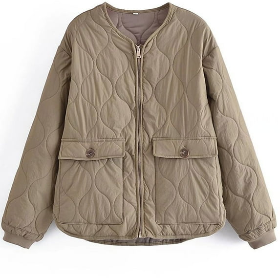 Giftesty Women's Solid Color Cotton Padded Hooded Long Sleeve Button Pockets Warm Soft Durable Casual Jacket Coat for Daily Wear Office Commute Outdoor Activities Cold Weather
