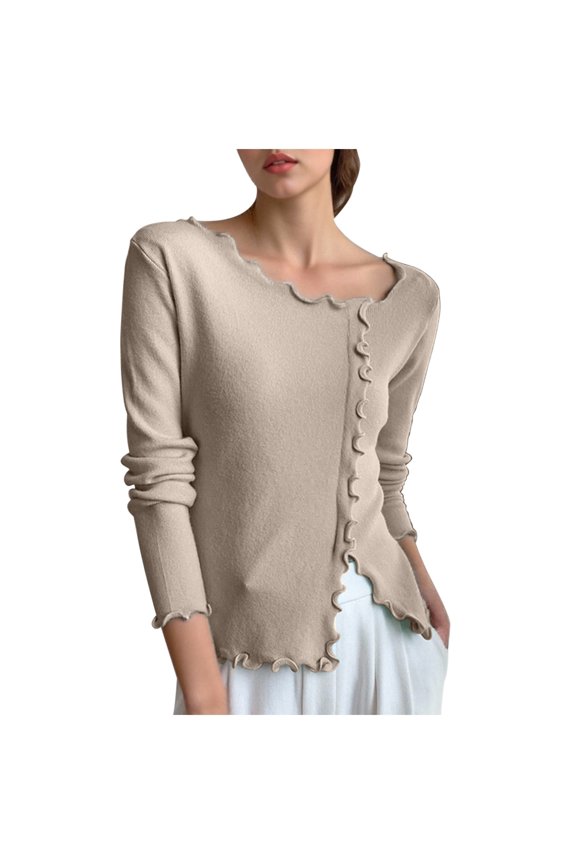 Women's Stand Collar Base Layer Top, Long Sleeve Fitted Shirt for Layering and Added Warmth During Cold Seasons