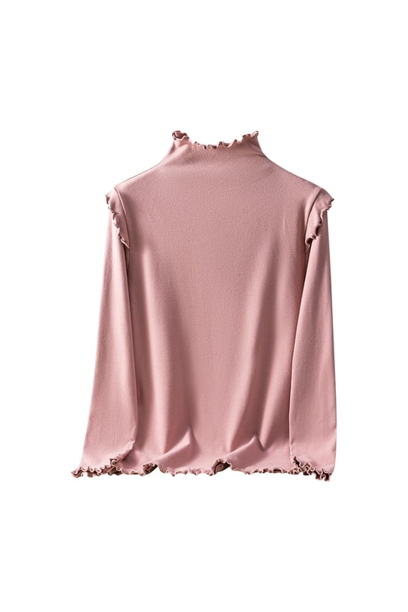 Women's Thermal Fleece Base Layer Top, Long Sleeve Round Neck Shirt for Ultimate Warmth in Cold Winter Weather