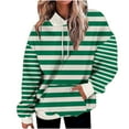 thumbnail image 1 of Giftesty Women's Three Styles Hooded Drop Shoulder Stripe Color Block Gradient Loose Fit Long Sleeve Soft Stylish Casual Sweatshirt Top for Daily Wear, 1 of 7