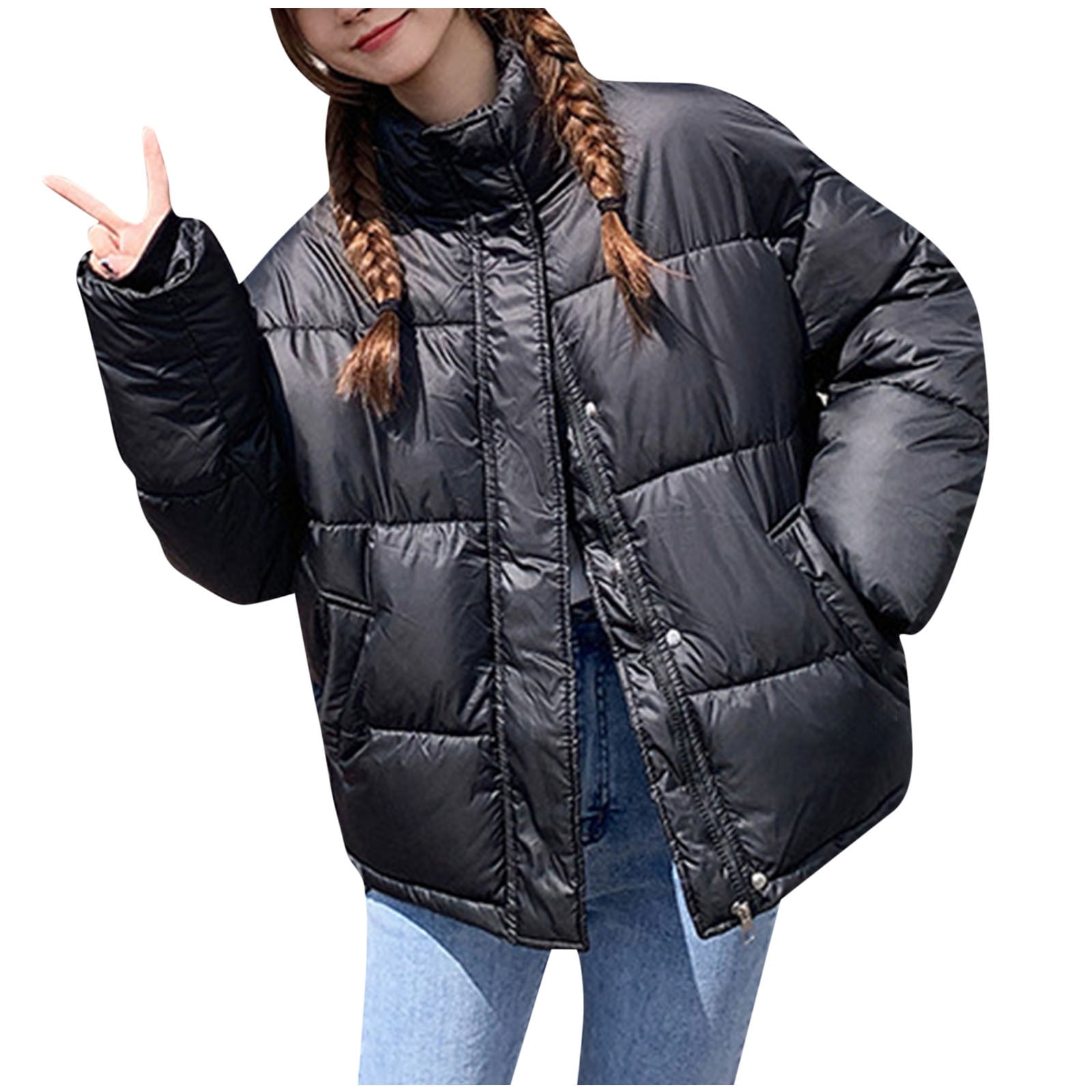 Giftesty Womens Coats Clearance Women's Fashion Top Socket Winter Thirt