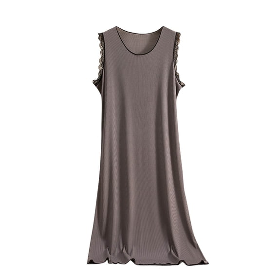 Giftesty Womens Dresses Clearance Women's Camisole Dress Loose Oversized Sleeveless Solid Color Long Skirt