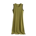 thumbnail image 1 of Giftesty Womens Dresses Clearance Women's Camisole Dress Loose Oversized Sleeveless Solid Color Long Skirt, 1 of 7