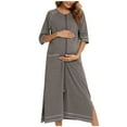 thumbnail image 1 of Giftesty Womens Homewear Clothes Women's Zip-up Pajamas Loungewear with Pocket, 1 of 4