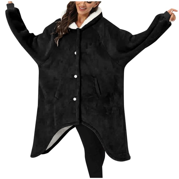 Giftesty Womens Homewear Clothing Women's Fashion Casual Solid Color Long Sleeve Robes