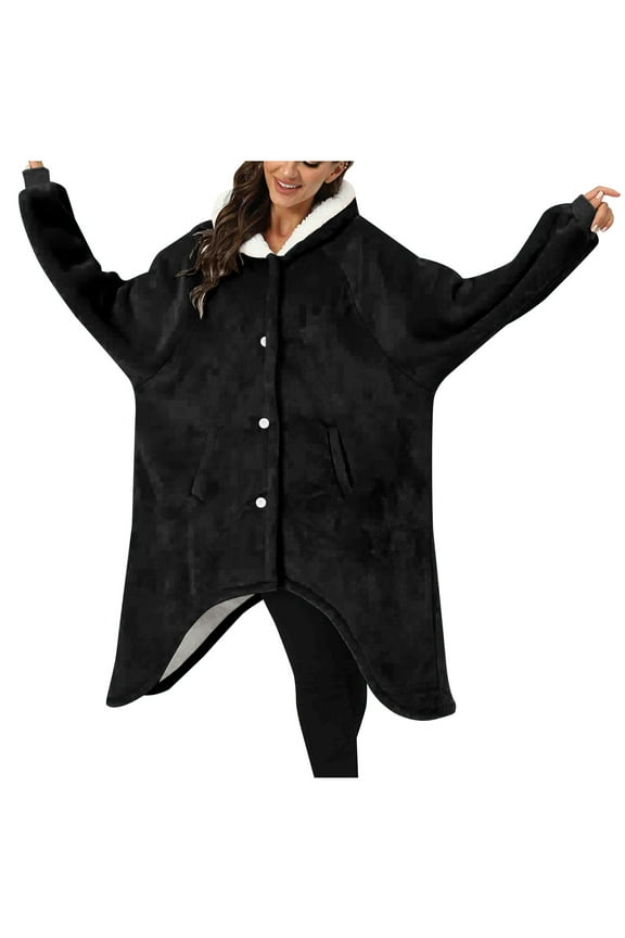 Giftesty Womens Homewear Clothing Women's Fashion Casual Solid Color Long Sleeve Robes