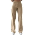 thumbnail image 1 of Giftesty Womens Pants Fashion Women Summer Casual Loose Solid Trousers Pockets Long Pants, 1 of 9
