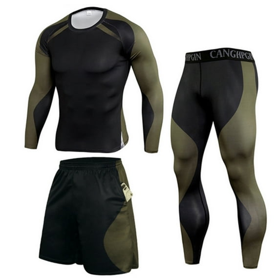 Giftesty Womens Pants Clearance!Men's Leisure Sports Fitness Clothing Cycling Clothing Basketball Clothing Three-piece Quick-drying Long-sleeved Trousers