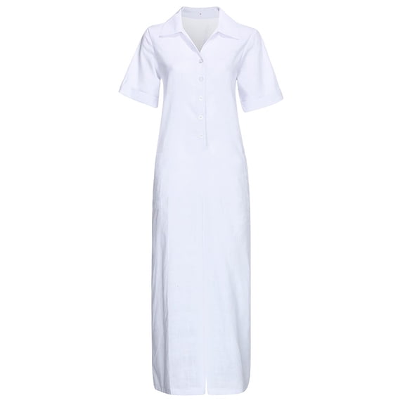 Giftesty Womens Pants Clearance!Women Fshion Pocket Short Sleeve V-Neck Jumpsuits Lady Loose Playsuit Trousers