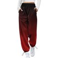 thumbnail image 1 of Giftesty Womens Pants Clearance!Womens Gradient Sweatpants Loose Fit Lounge Trousers with Pockets High Waist Pants, 1 of 5