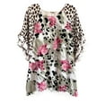 thumbnail image 1 of Giftesty Womens Plus Size Women’s T-shirt Summer Casual Tops Oversized Floral Sunflower Print Blouse, 1 of 7