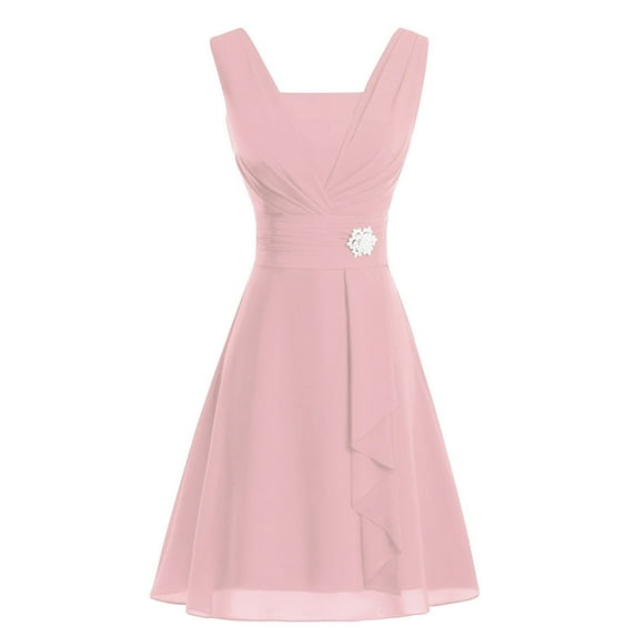 Giftesty Womens Plus Size Dresses Women formal Wedding Bridesmaid High-waist Party Ball Prom Gown Cocktail Dress